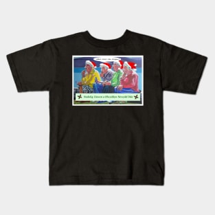 NADOLIG LLAWEN (JOLLY YULE) GRANNIES Kids T-Shirt